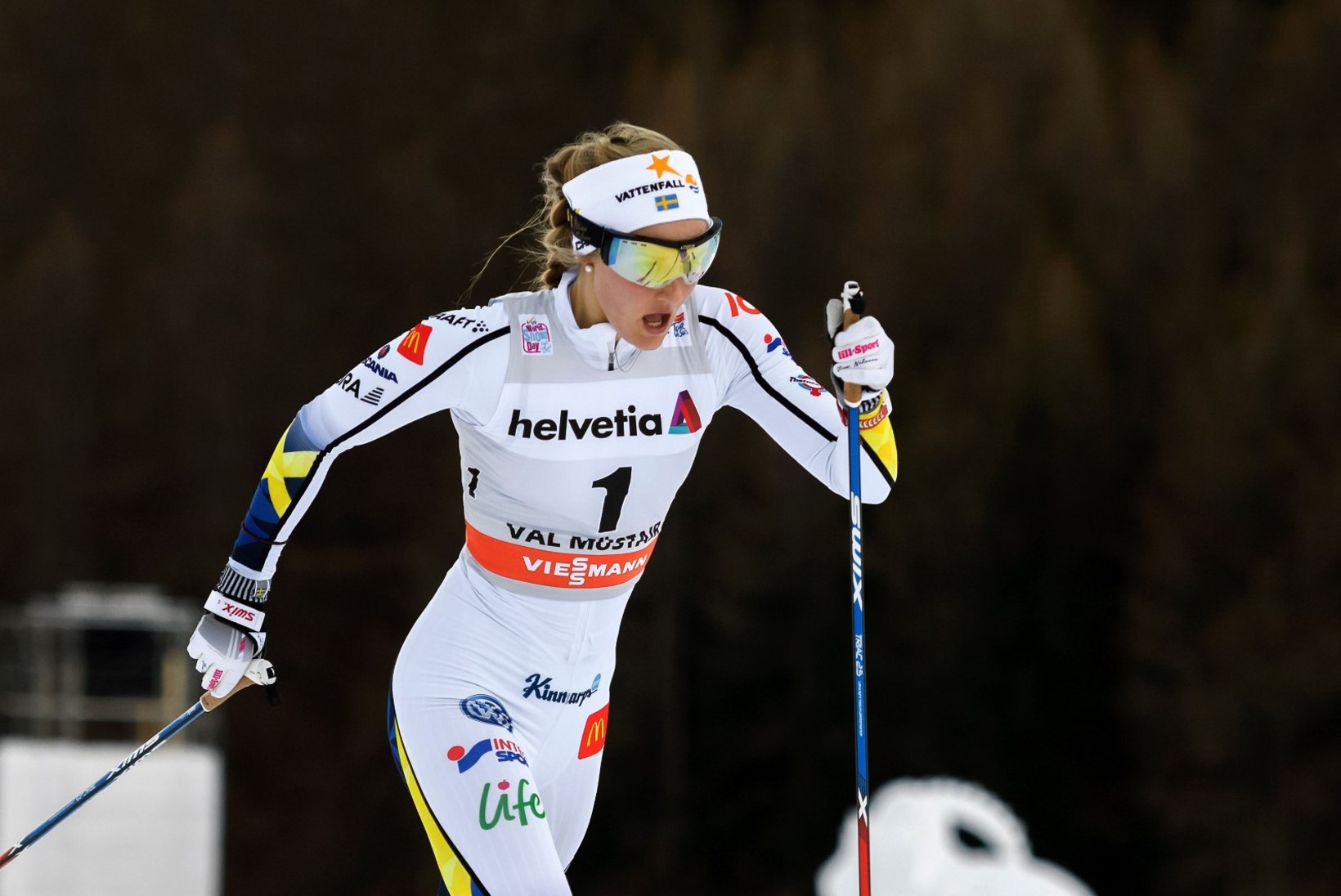 Tour de Ski kolmanda etapi võitnud rootslanna tõusis üldliidriks