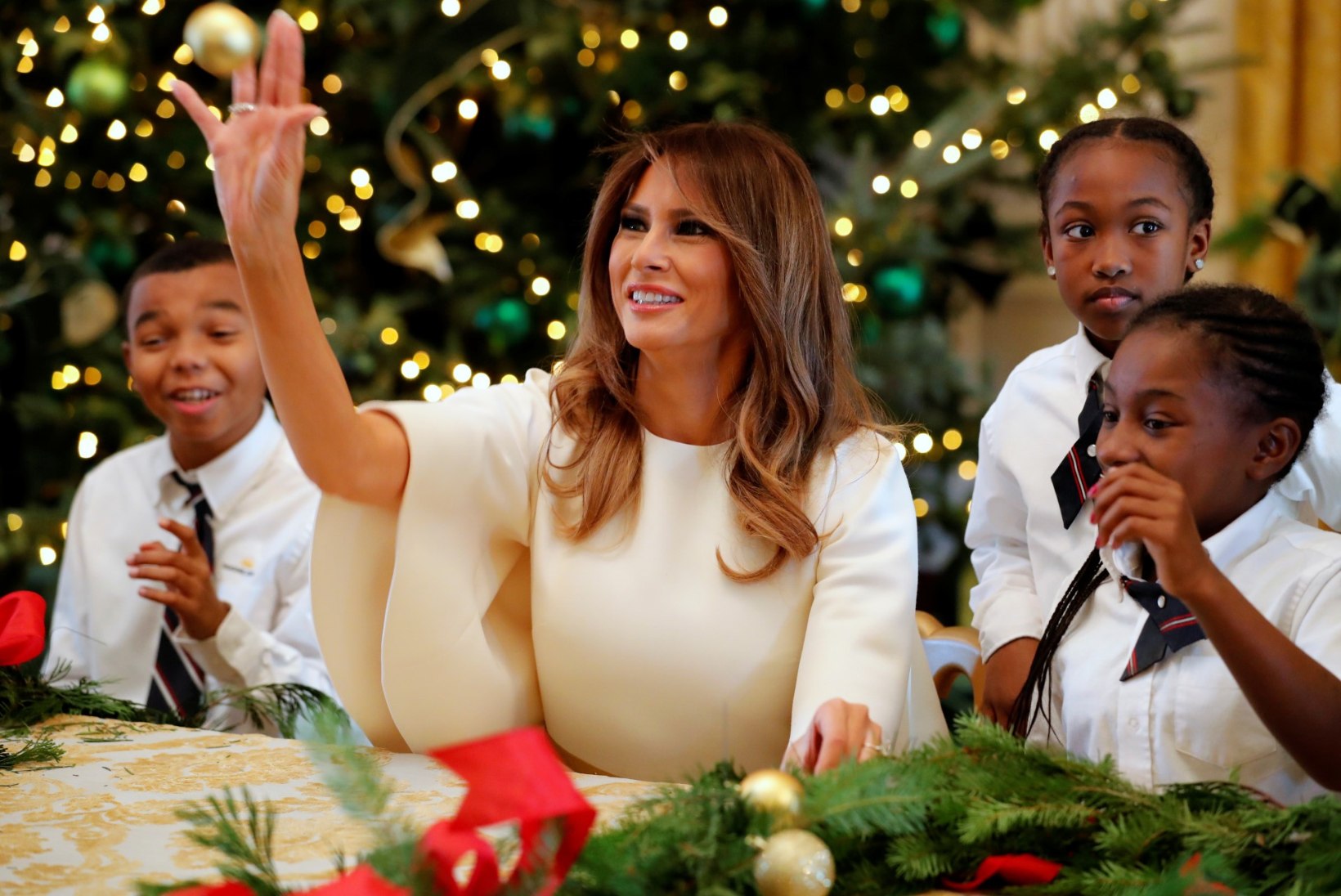 FOTOD | Trumpide esimesed jõulud Valges Majas: Melania näitas tänavusi jõulukaunistusi