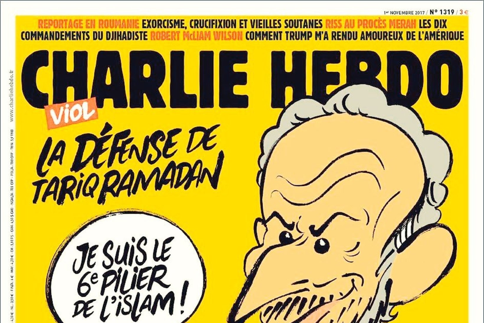 Islamiprofessorist siivutu karikatuuri avaldanud Charlie Hebdo saab tapmisähvardusi