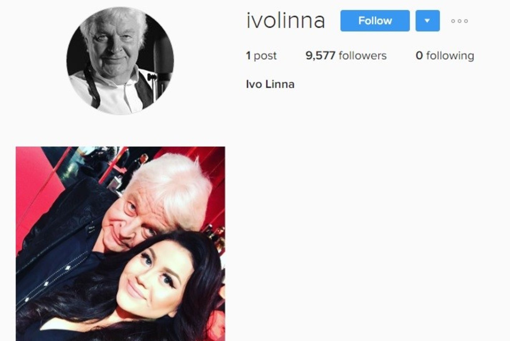 Ivo Linnale tehti Instagrami konto - igas sekundis lisandub sadu jälgijaid