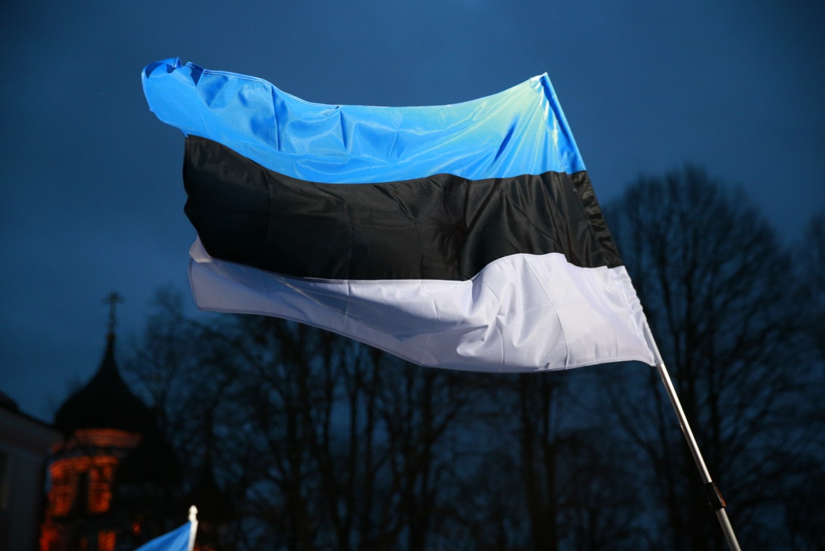 GALERII | Pika Hermanni tornis heisati pidulikult sinimustvalge Eesti lipp