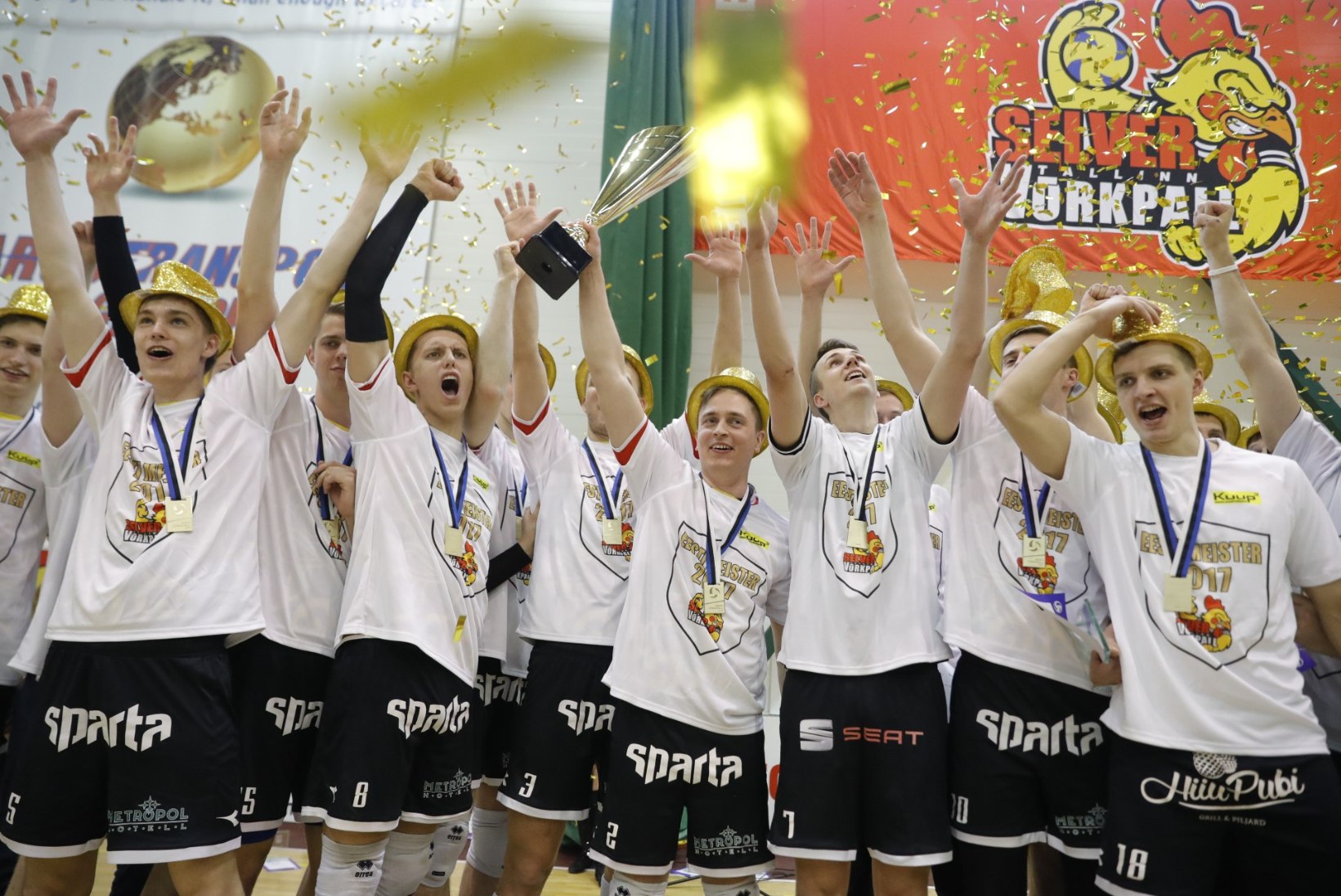 GALERII | KORRAS! Selver keeras Tartu kraanid lõplikult kinni ning krooniti teist aastat järjest Eesti parimaks võrkpalliklubiks