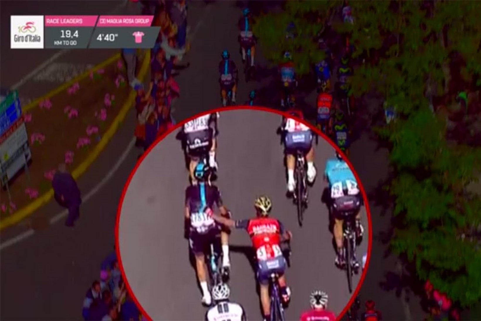 VIDEO | Konkurendi rahvasse lükanud jalgrattur eemaldati Giro d'Italialt, Kangert tõusis 18. kohale