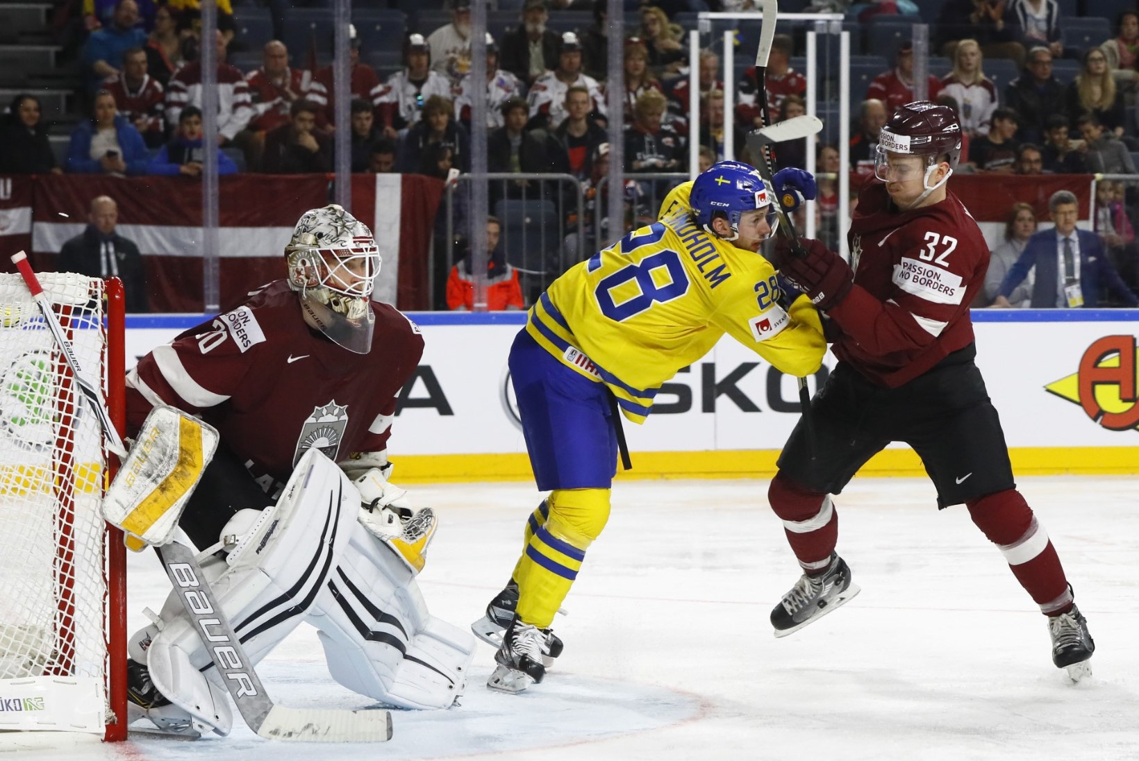 JÄÄHOKI MM: Läti jättis kuldsed võimalused kasutamata - tasuks esimene kaotus