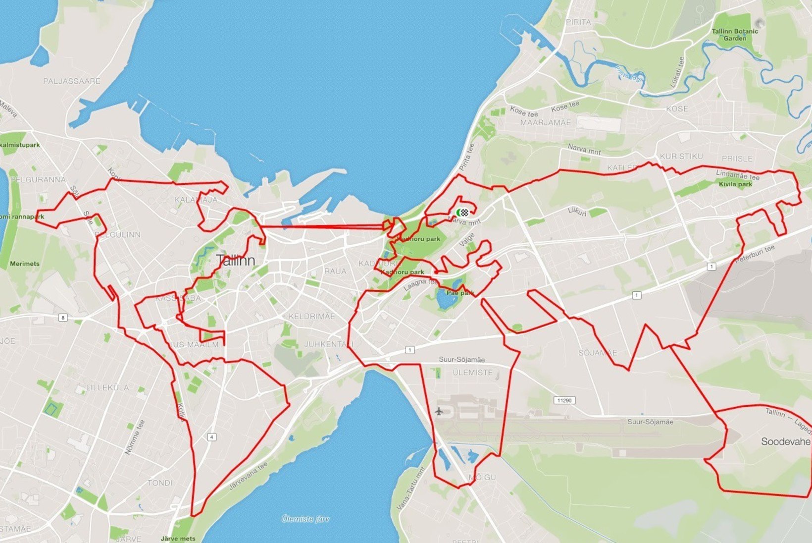 GPS-kunsti võlud: kaheksa tundi jalgrattal ja maailmakaart valmis!