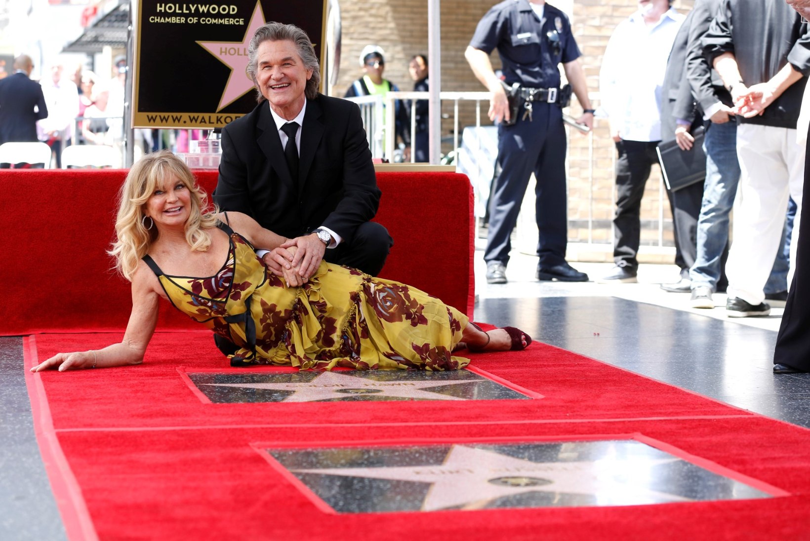Goldie Hawn ja Kurt Russell said viimaks omanimelised tähed