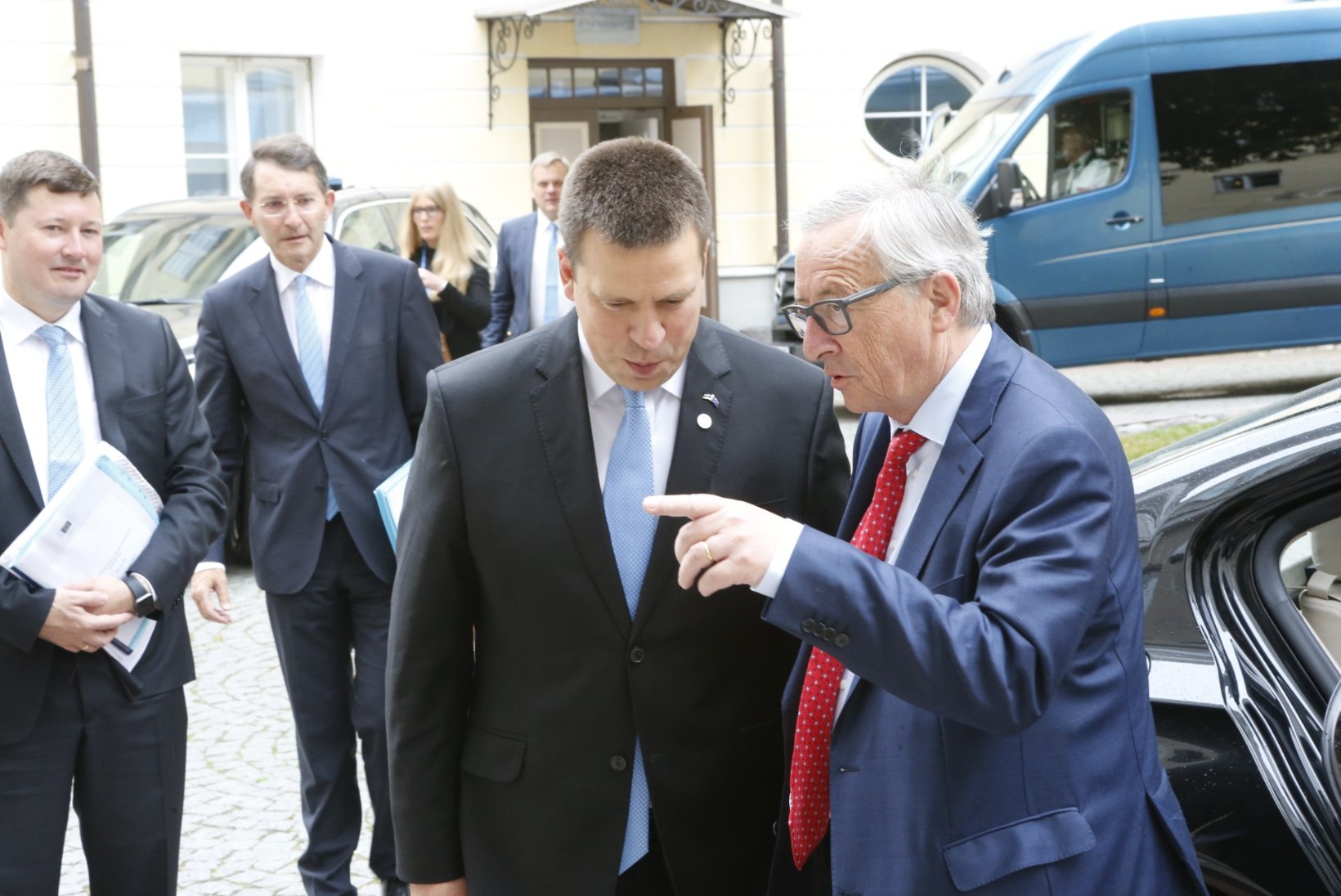 GALERII | Eesistumise pidustustele saabunud Jean-Claude Juncker kohtus Jüri Ratasega