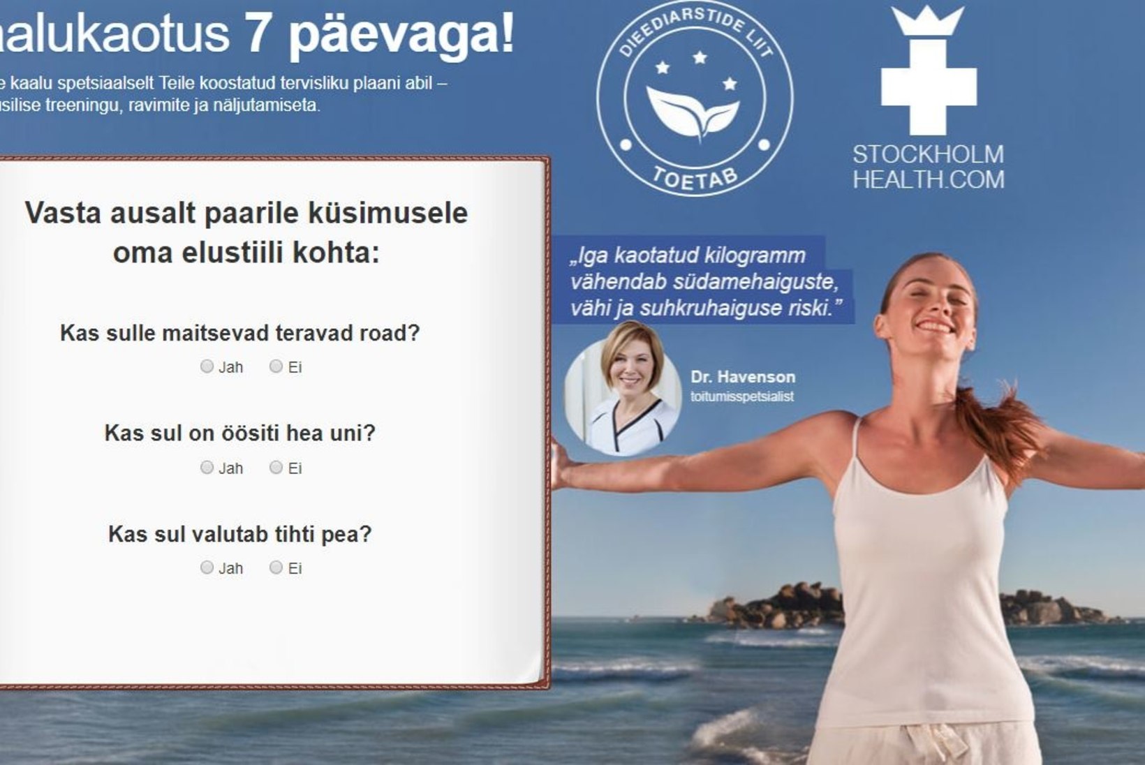 Stockholmi dieeti reklaamiv dieediarstide liit asub Lätis