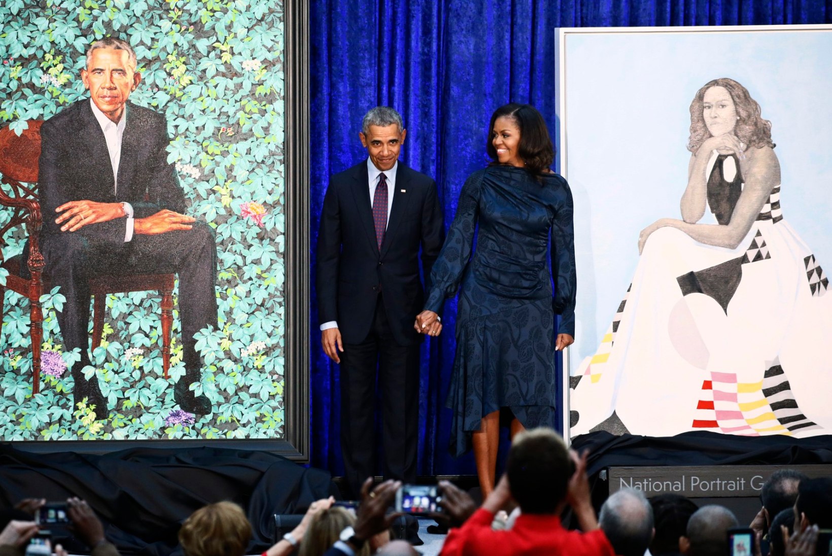 FOTOD | USA rahvuslikus portreegaleriis esitleti Michelle ja Barack Obamast valminud maale