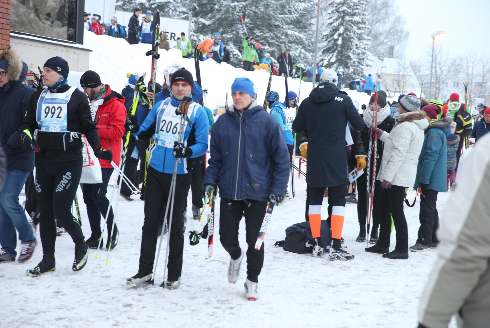 GALERII | Ideaalses talveilmas sõidetud 45. Tartu Maratoni võit läks Prantsusmaale