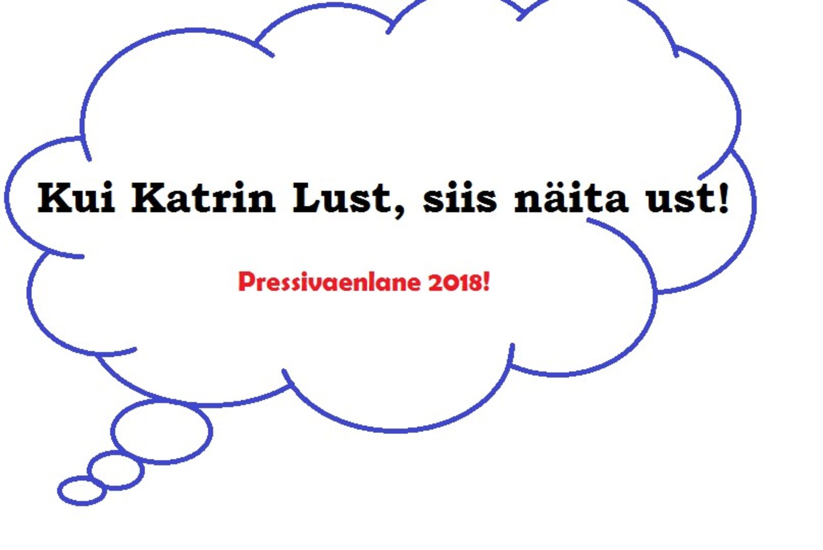 Katrin Lust vihaleheküljest: ma ei imestaks, kui selle taga on teater NO99 ja Zuikod!