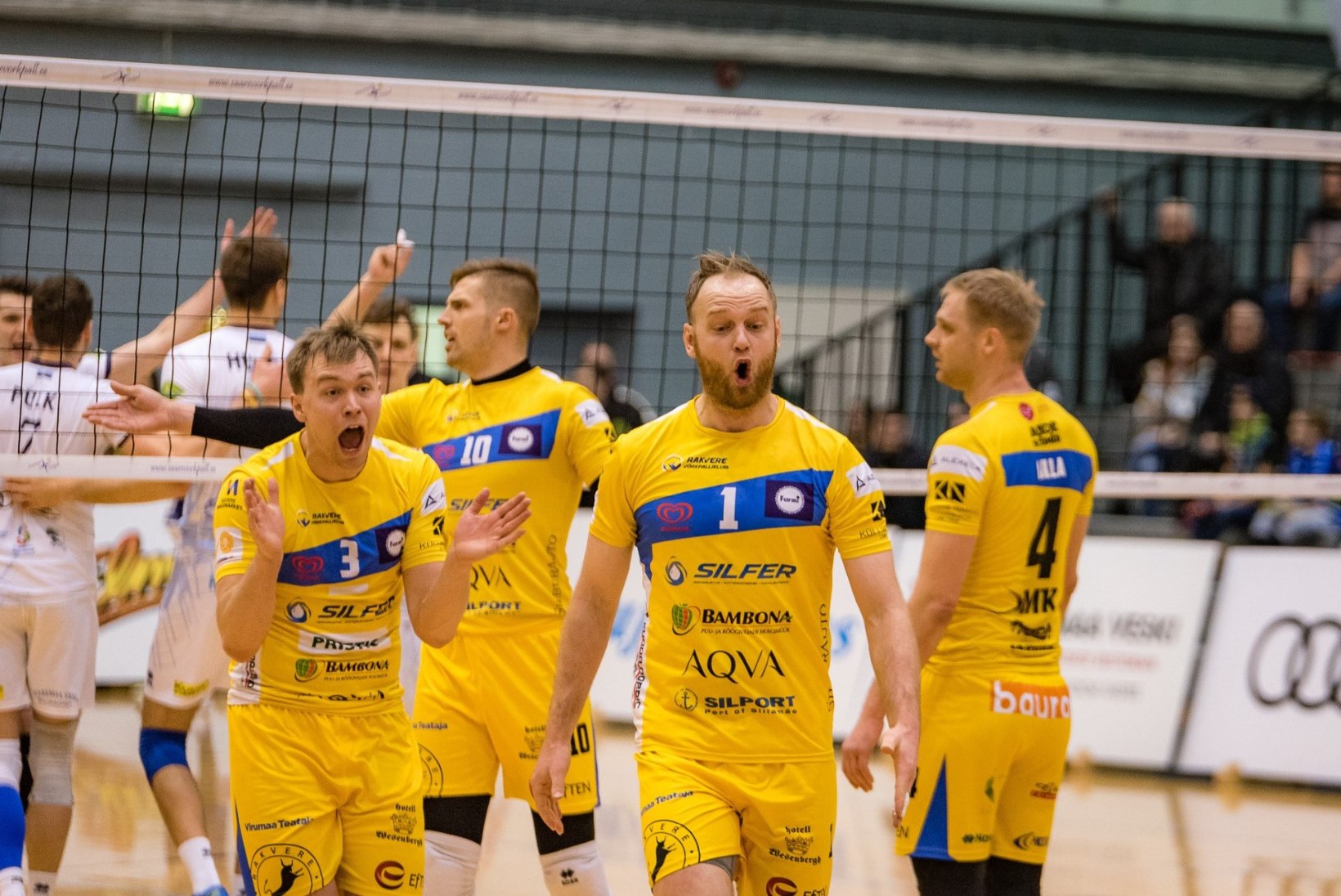 Rakvere võrkpallurid üllatasid Tartut ja kindlustasid viimasena koha Balti liiga poolfinaalis