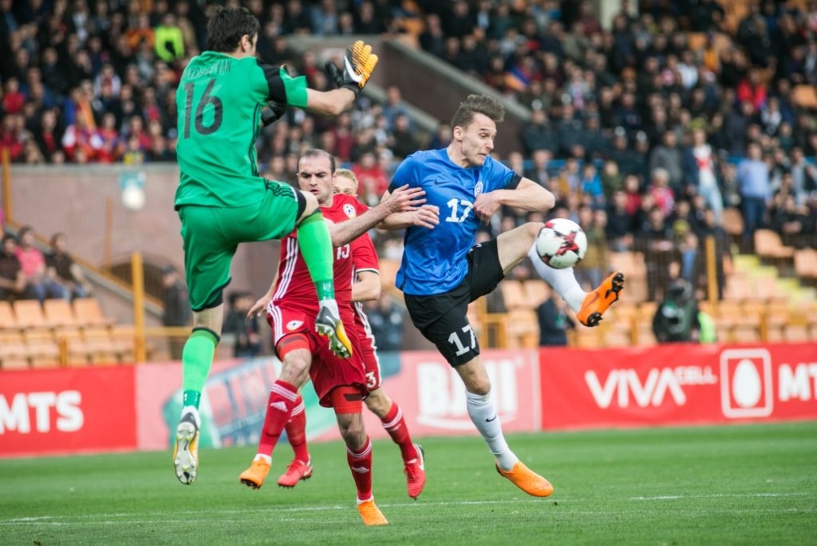 Eesti viigistas Vassiljevi juubelimängus Armeeniaga ja hoidis Arsenali staari vaos