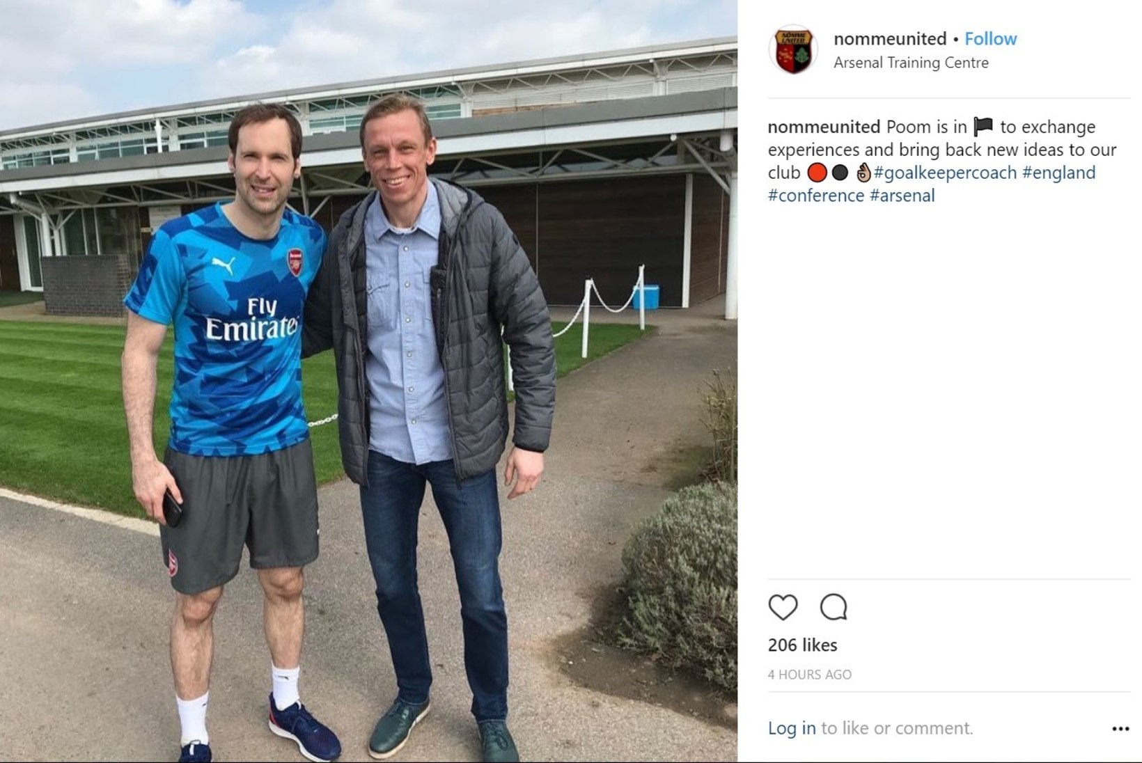 FOTOUUDIS | Kaks legendi: Mart Poom külastas Arsenali ning tegi koos Petr Cechiga pilti