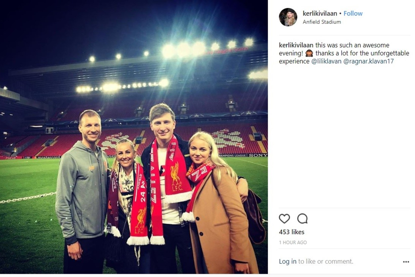 FOTOUUDIS | Taukar külastas tüdruksõbraga Ragnar Klavanit, üheskoos tehti Anfieldil pilti