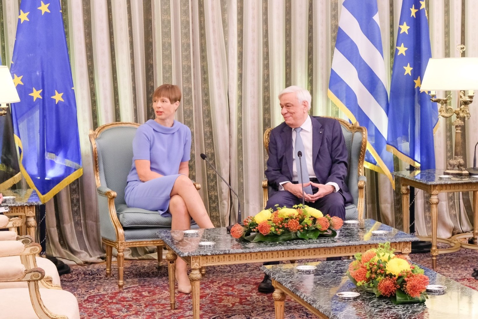 FOTO | Kreeka president hindas Kersti Kaljulaidi säärejooksu?