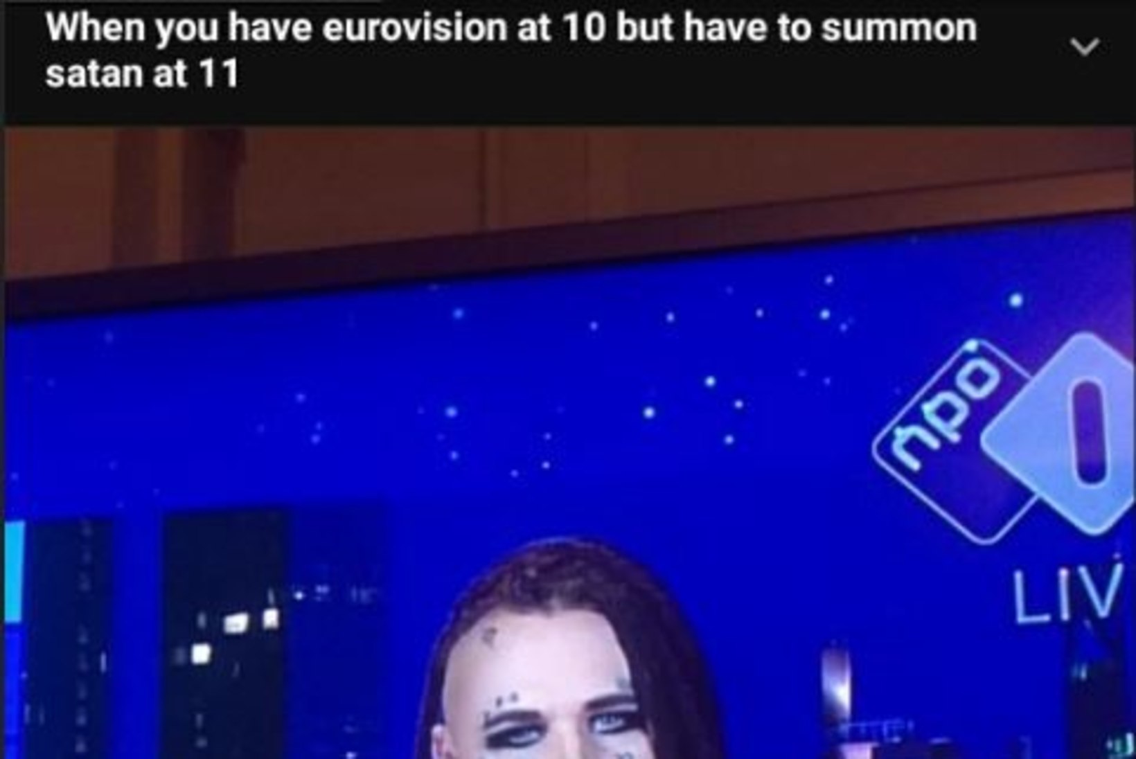 Eurovisioni korraldajad pidasid Evestust satanistiks: tekkis kahtlus, et tahan läbi telekanali vanapaganat välja kutsuda
