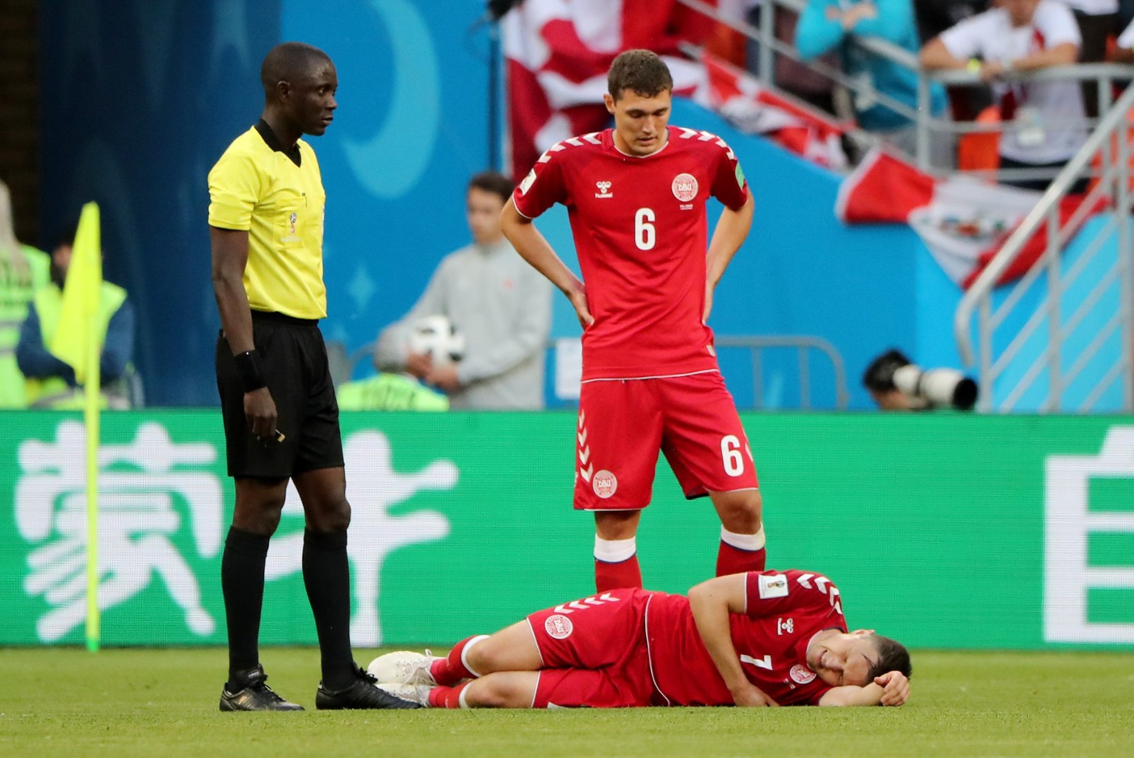 Tagasilöök: võidumängus vigastada saanud Taani vutimehe MM on ilmselt läbi