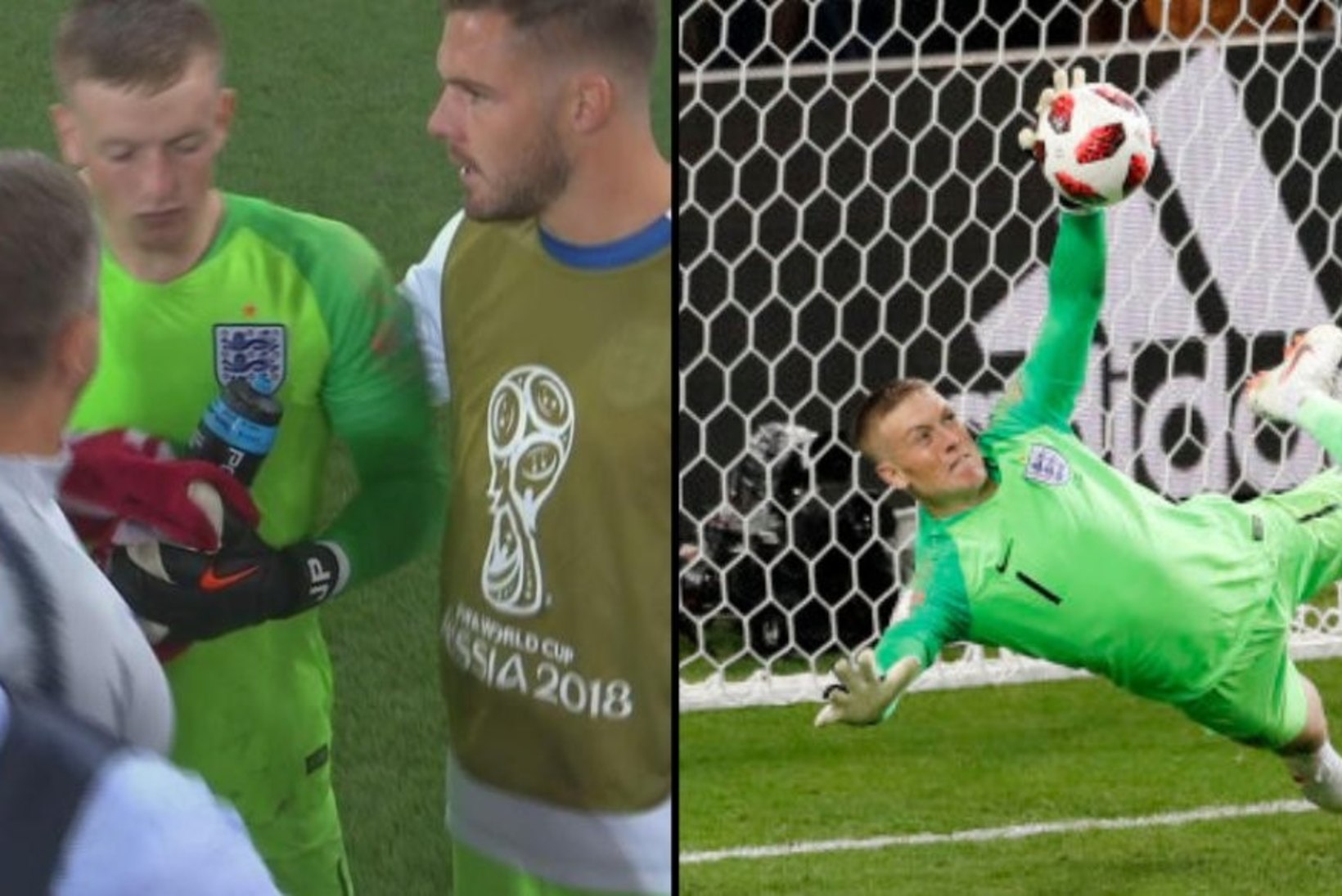 NUTIKAS! Inglismaa väravavaht kasutas Kolumbia penaltite tõrjumiseks kavalat nippi