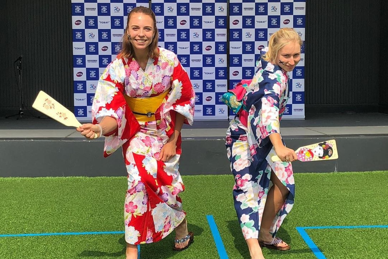 FOTOUUDIS | Tokyos viibiv Anett Kontaveit pani end proovile iidsel spordialal