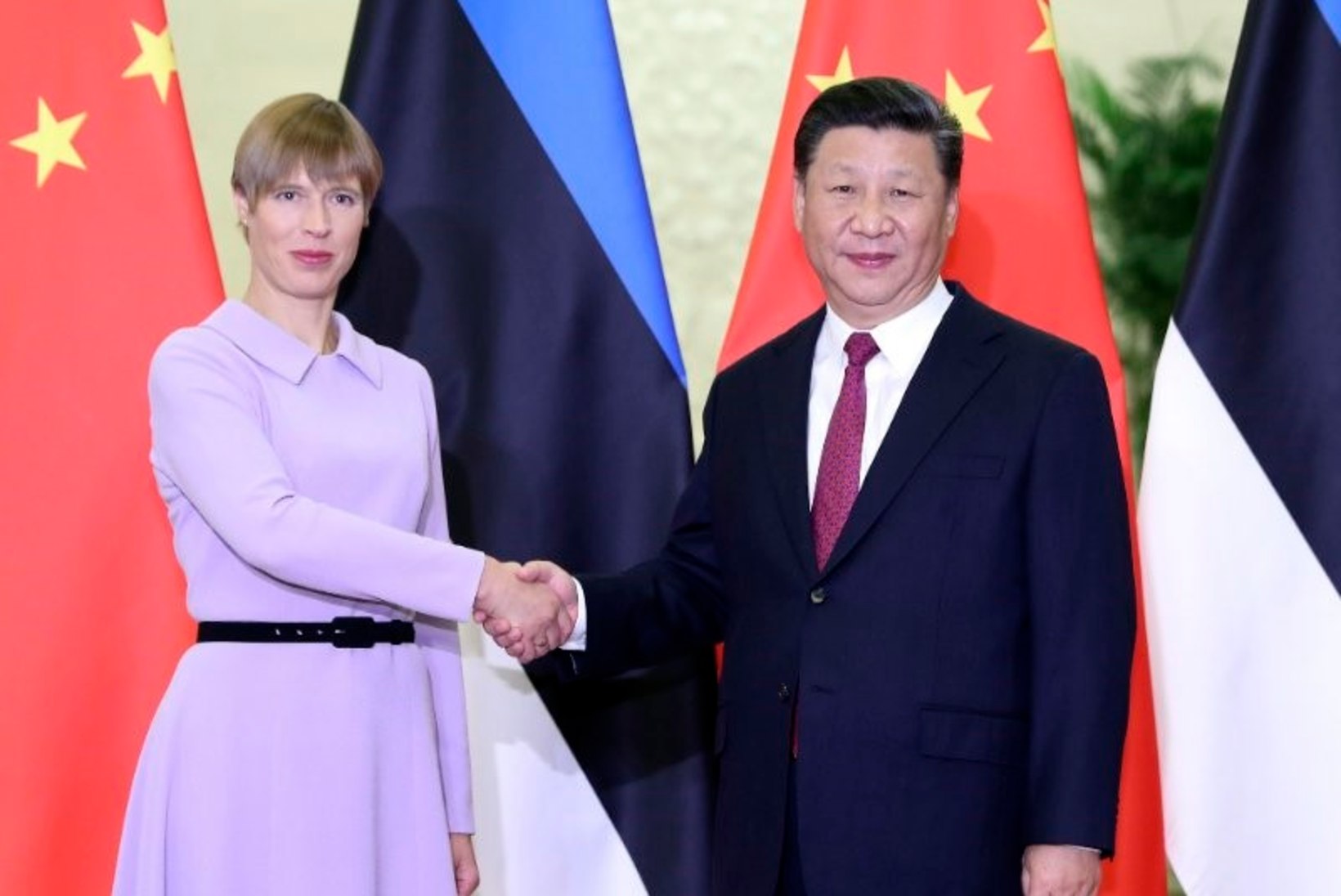 FOTOD | President Kaljulaid kohtus Pekingis Hiina riigipea Xi-ga