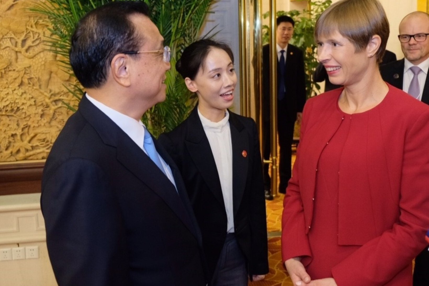 FOTOD | President Kaljulaid arutas Hiina peaministriga majanduskoostööd