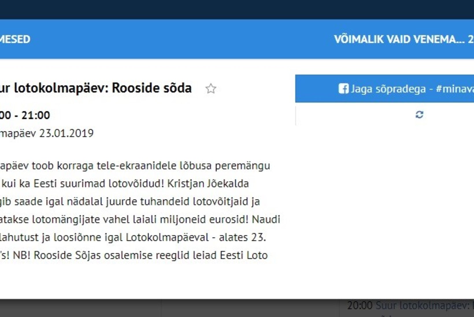 Margna ja Jõekalda kolivadki TV3 eetrisse!