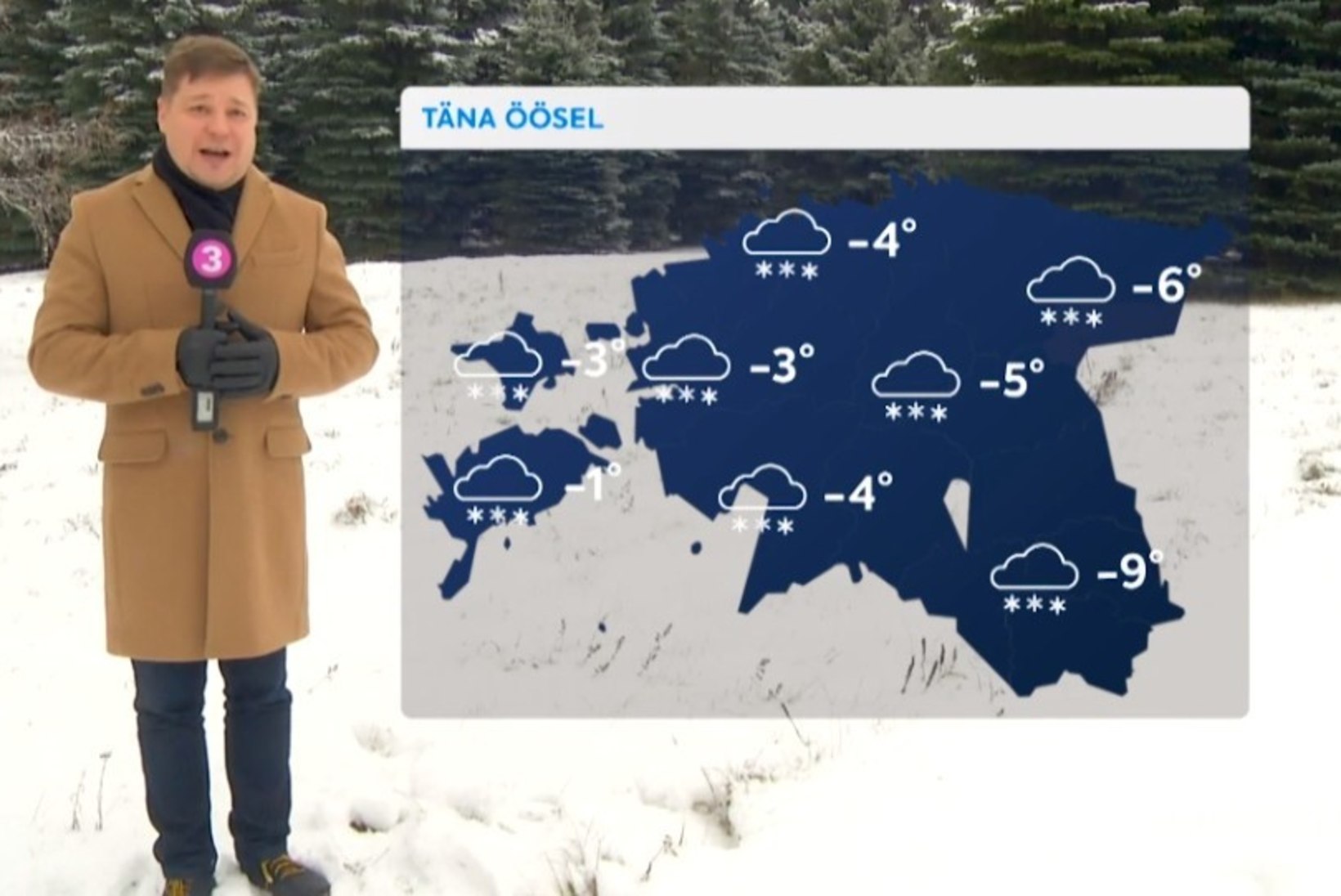 TV3 VIDEO | Kolmapäeval sajab mitmel pool lund