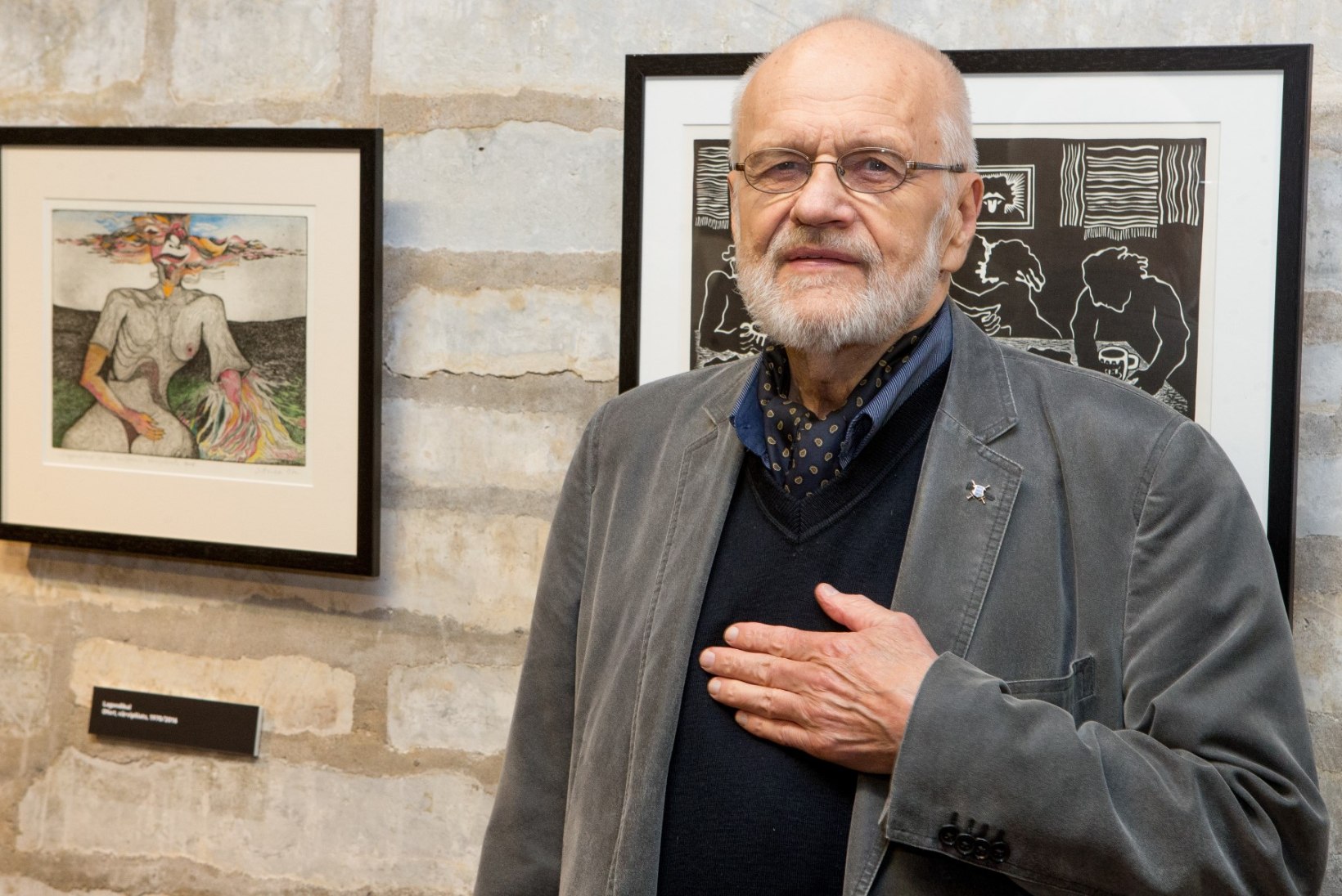 GALERII | Joonistatud visioonid: Jüri Arrak avas koloreeritud graafika näituse