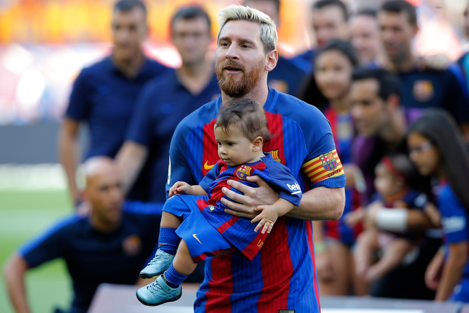 Lionel Messi on kuldsuust lapsega hädas