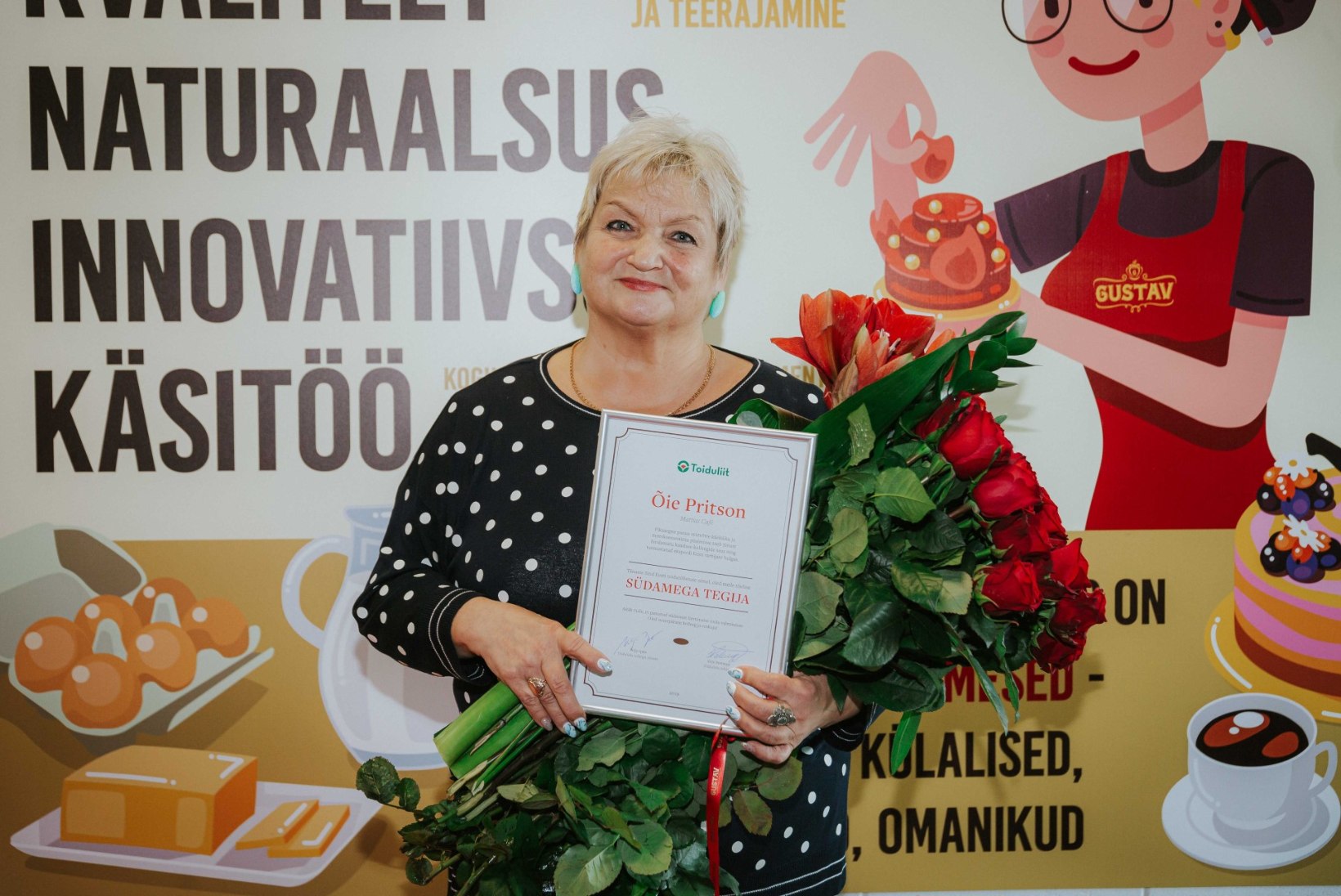 SÜDAMEGA KOOGIMEISTER: telestaar Carmen Pritsoni ema sai Eesti toidu südamega tegija tiitli