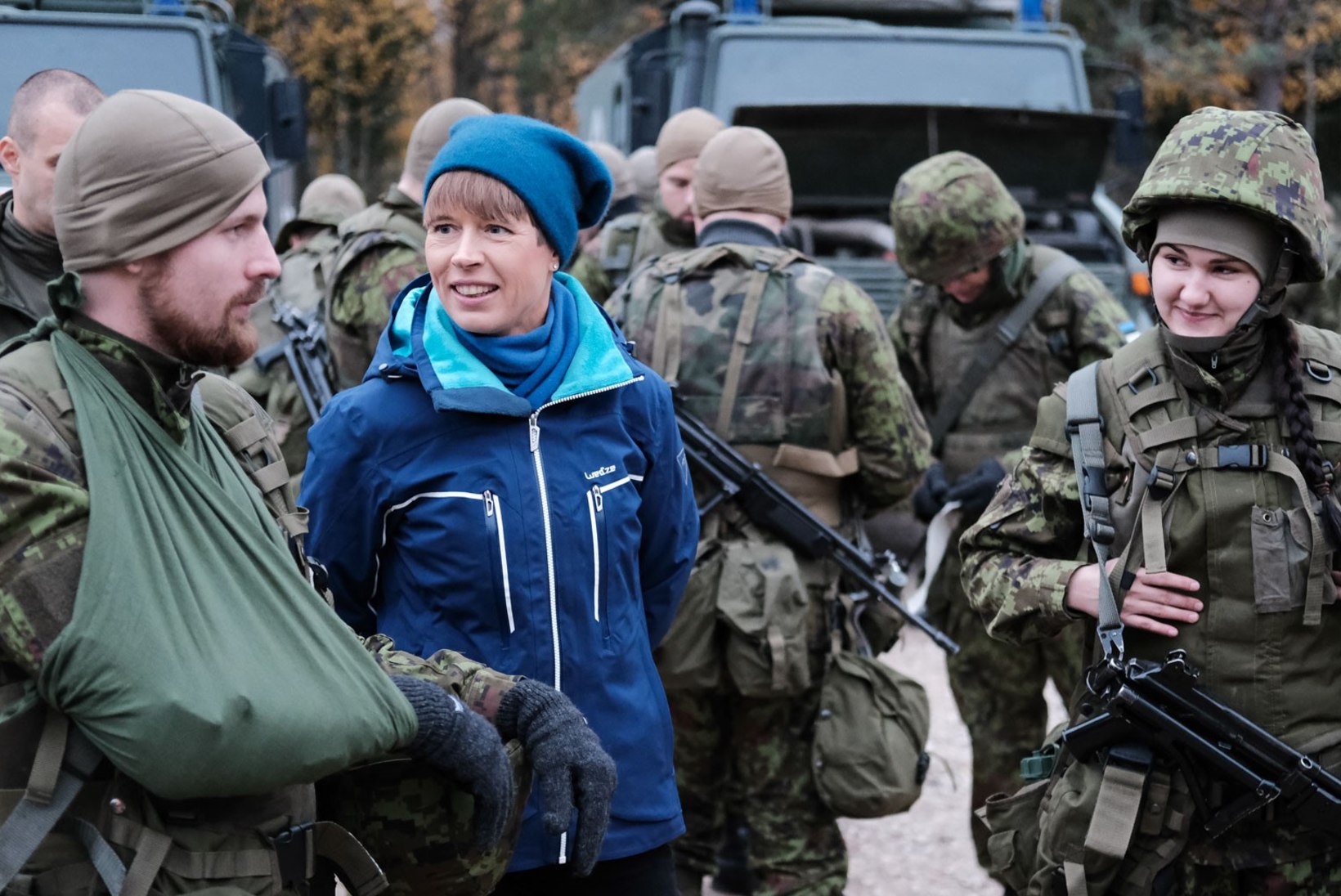 FOTOD | President Kaljulaid Okasel: tänu reservistide valmidusele on Eesti kaitstud
