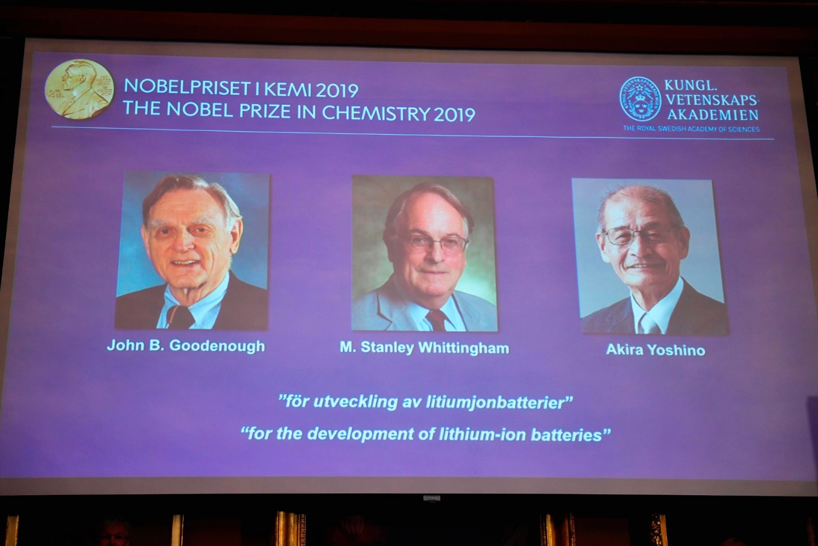 Nobeli keemiaauhind läks kolmele liitiumioonaku arendajale