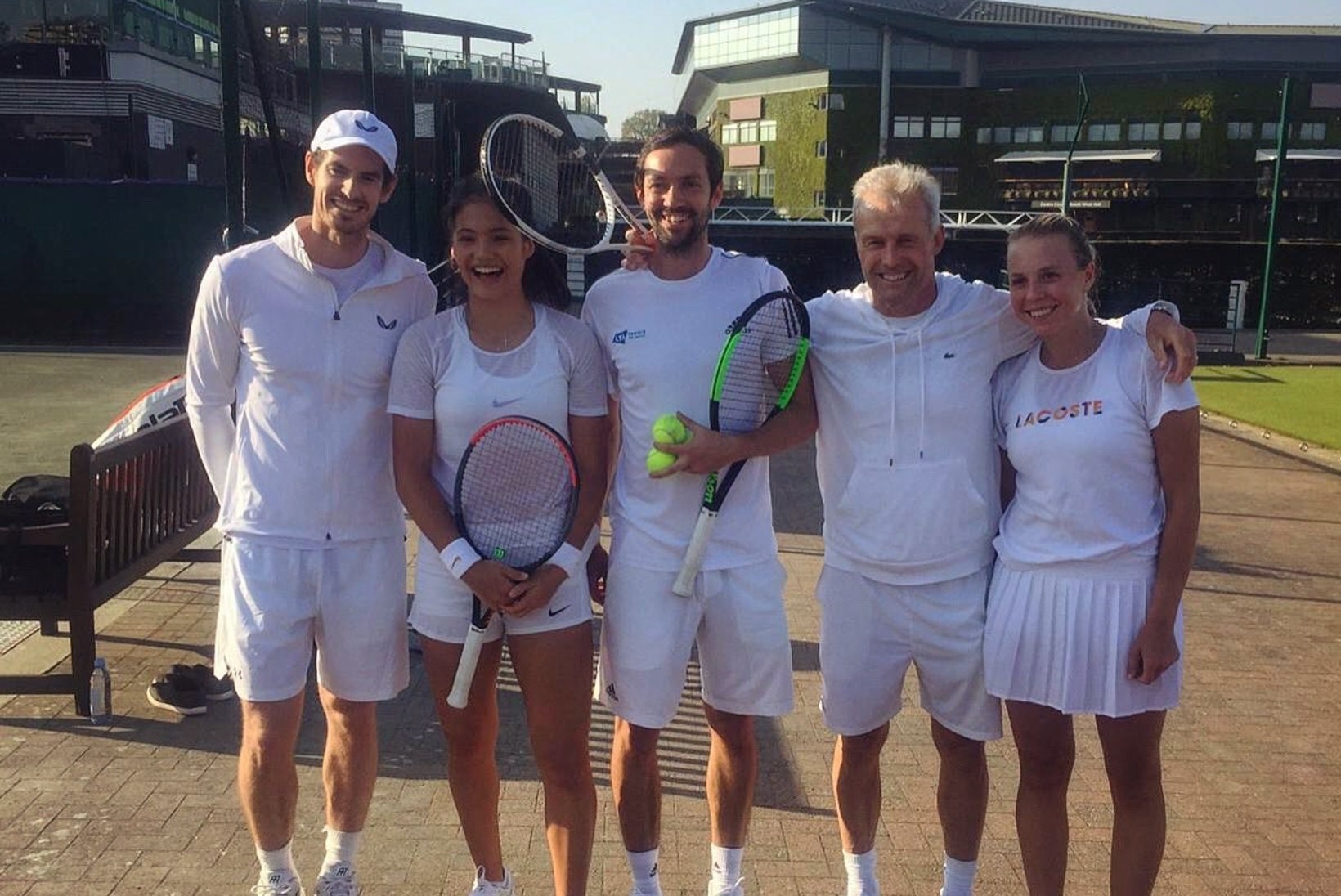 FOTO | Anett Kontaveit treenis Wimbledonis koos Briti ässaga