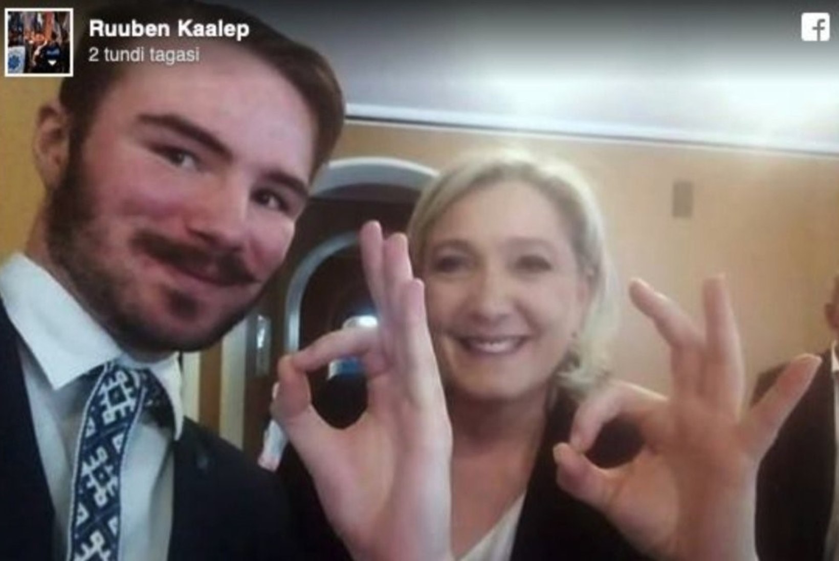 New York Times: kas „okei“-selfi Kaalepiga võib kahjustada Le Peni võimalusi eurovalimistel?