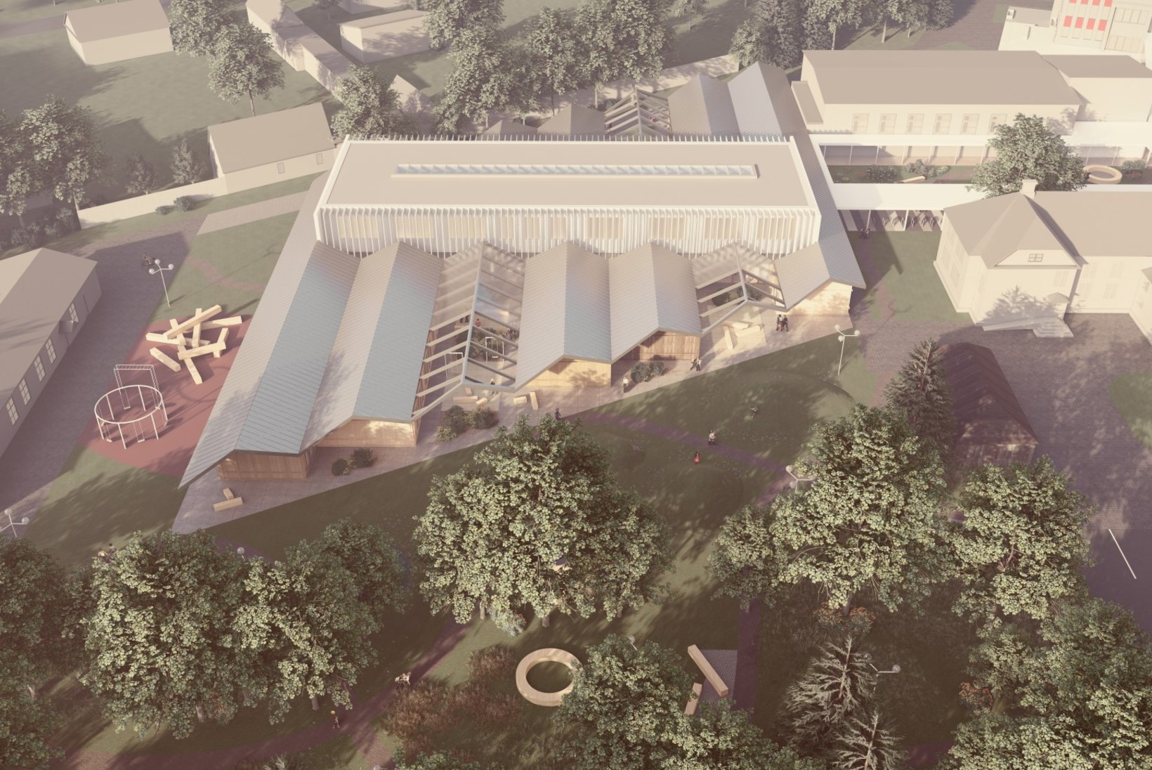 Kärdla põhikooli arhitektuurivõistluse võitis Arhitekt Must büroo projektiga „Asum“