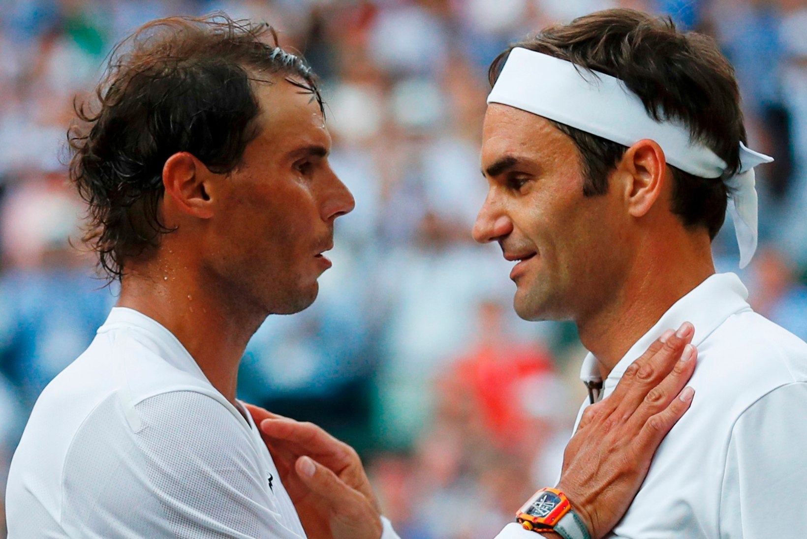 Legendid Roger Federer ja Rafael Nadal pakkusid Wimbledoni poolfinaalis põneva lahingu
