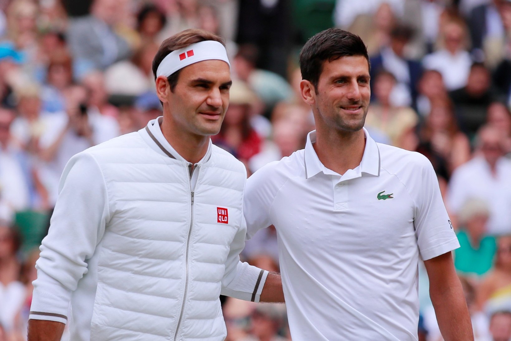GIGANTIDE HEITLUS: Novak Djokovic ja Roger Federer andsid viietunnises Wimbledoni finaalis unustamatu lahingu