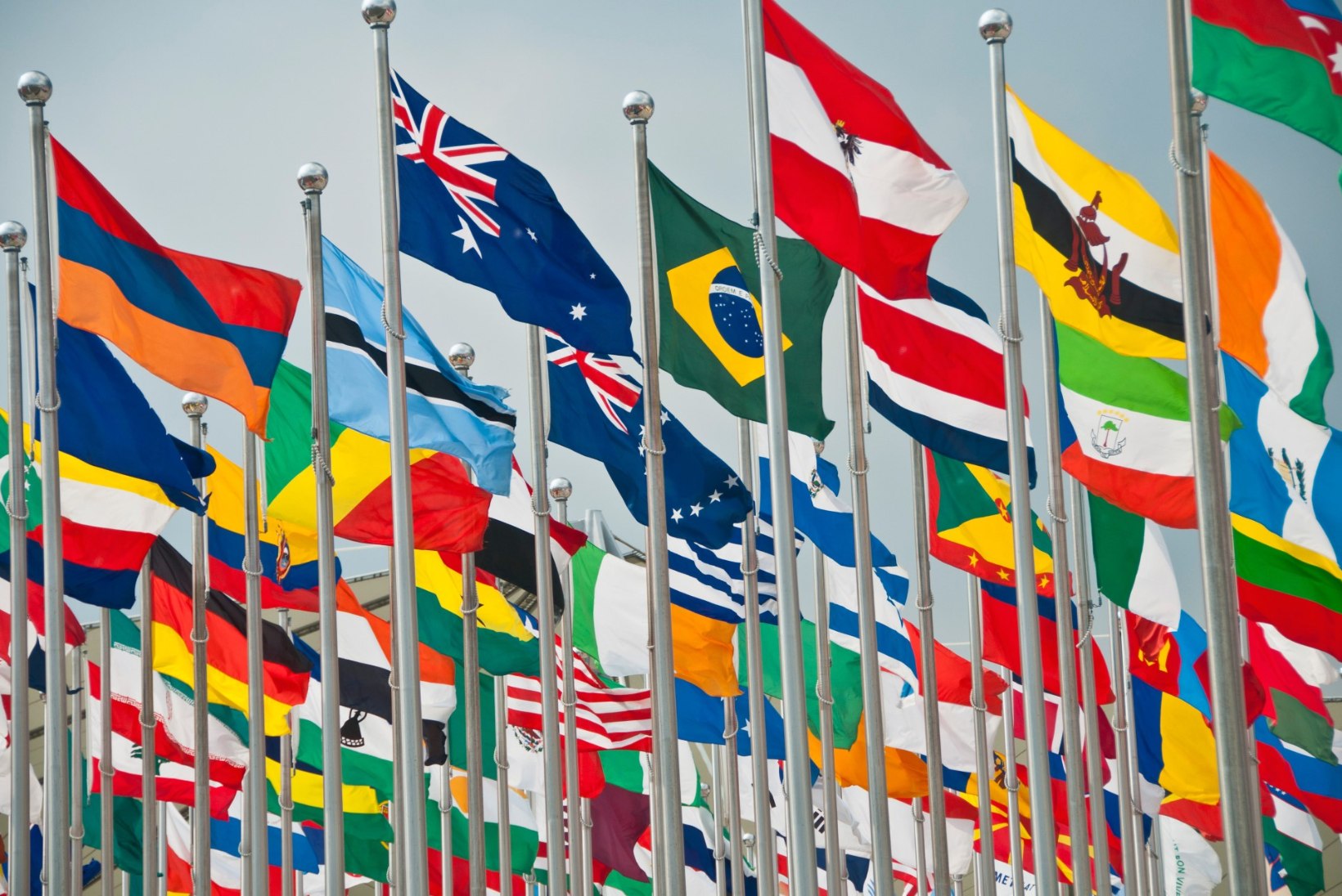 TUULE KÄES LEHVIV ERILINE KANGAS: maailma riigilippude kõige-kõige!