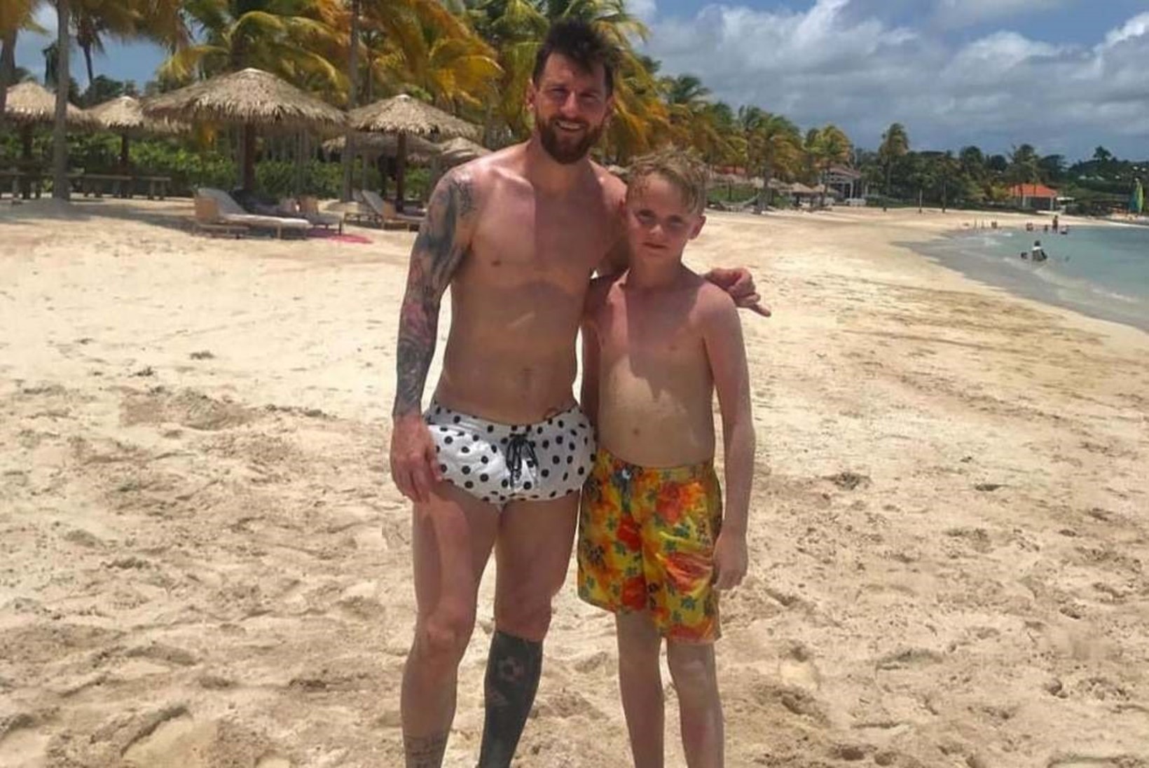 Lionel Messiga puhkuse veetnud inglise poiss: ta käitus nagu tavaline isa