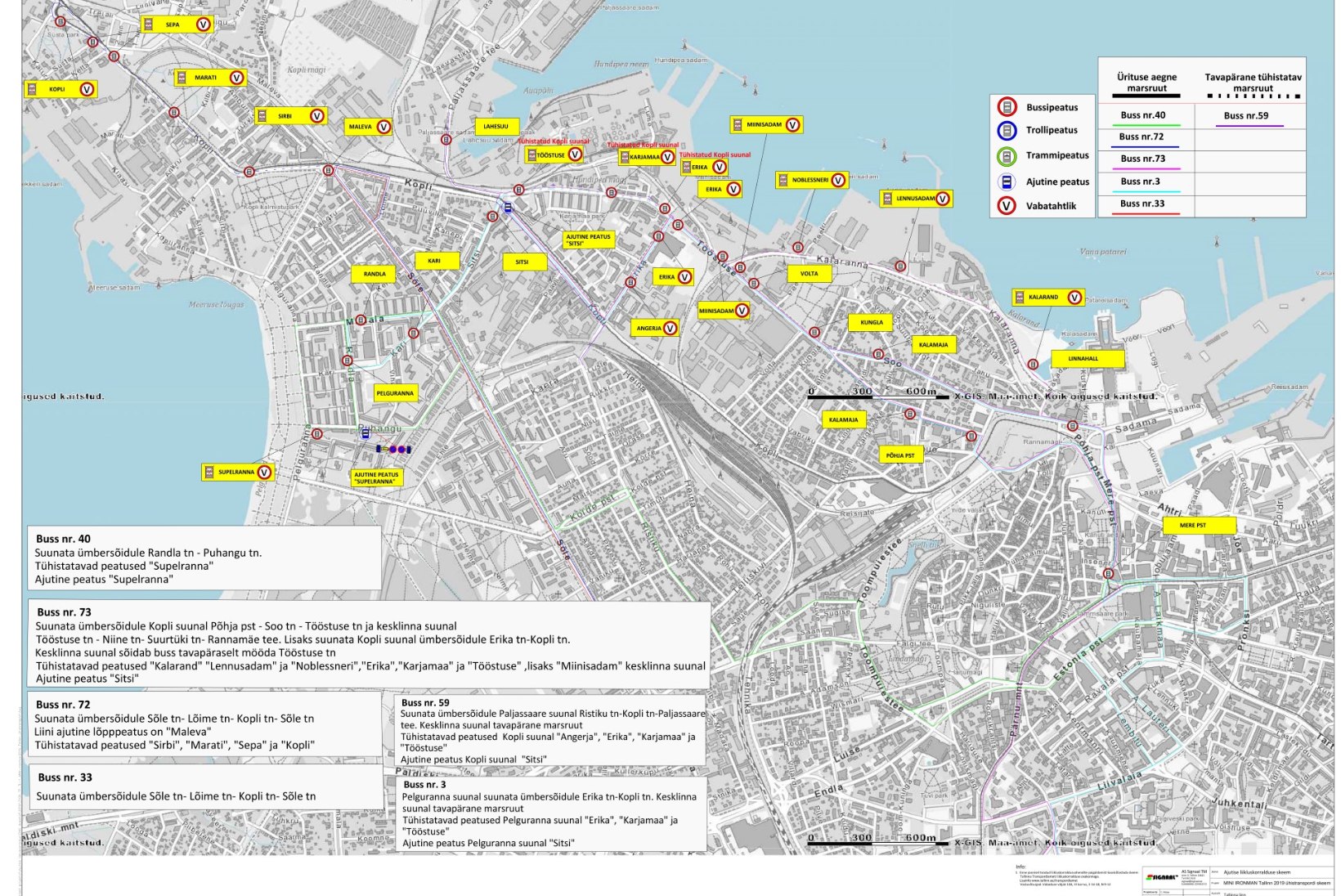 Ironman Tallinna triatlon paiskab ühistranspordi liikluse segi
