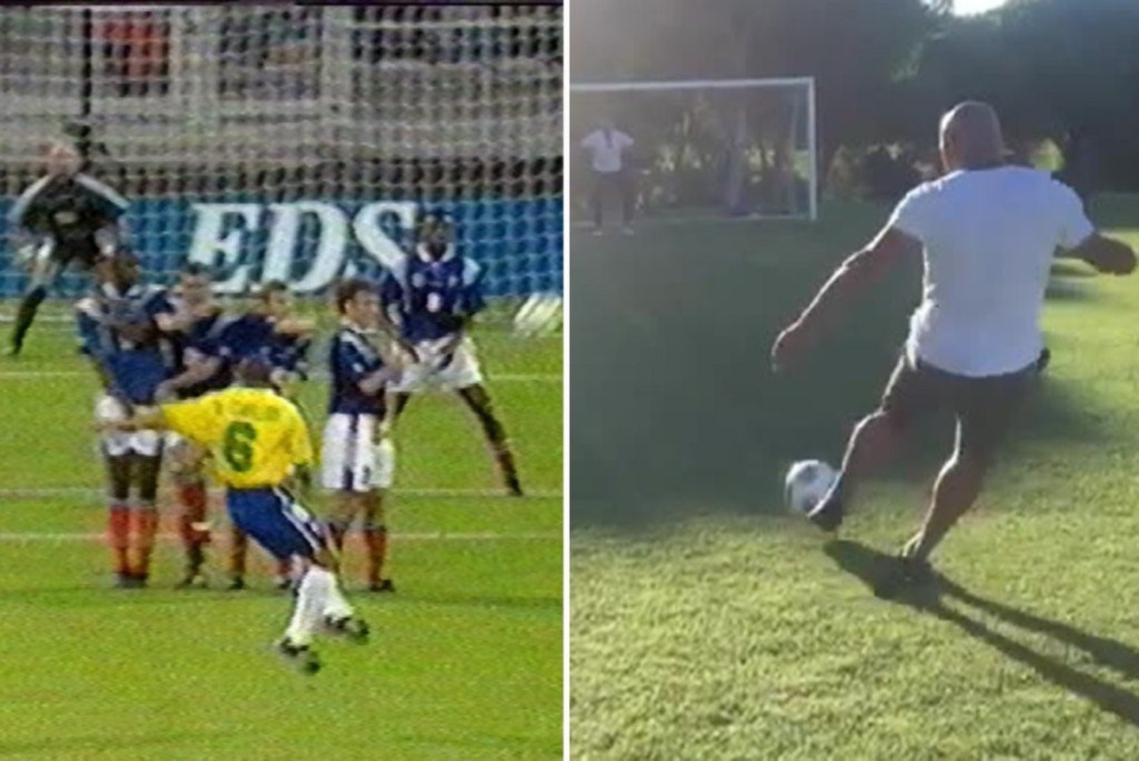 VIDEO | Vaata, kuidas Roberto Carlos oma kuulsat väravat taaslavastada üritab