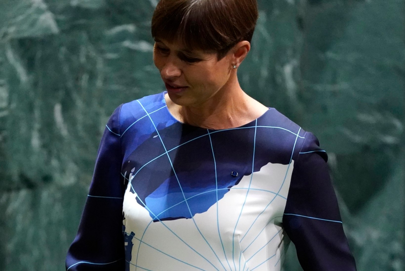 FOTOD | President Kaljulaid kandis ÜRO kliimatippkohtumisel erilise tähendusega kleiti