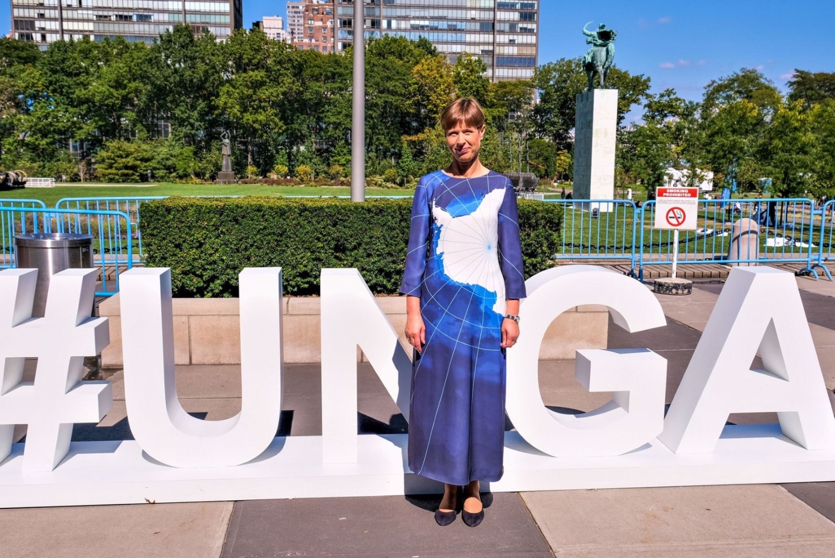 FOTOD | President Kaljulaid kandis ÜRO kliimatippkohtumisel erilise tähendusega kleiti