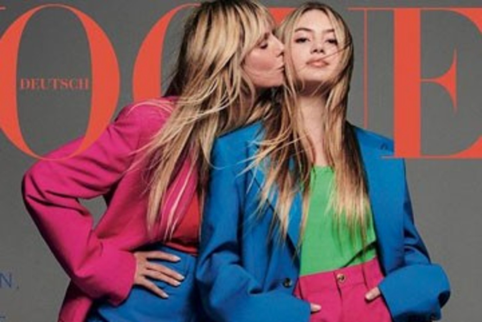 Heidi Klum poseerib koos 16aastase tütrega Vogue'i kaanel