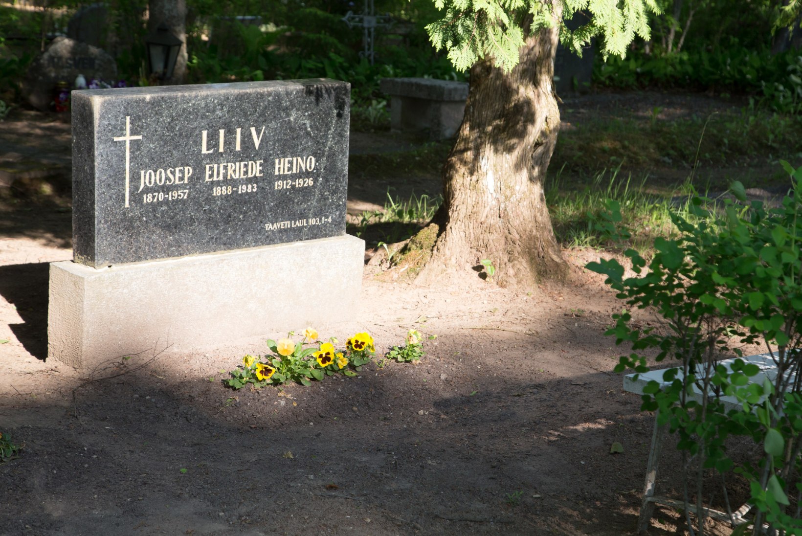 Voldemar Kuslapi kalmukolumn | Kultuuritegelased Rapla kalmistul