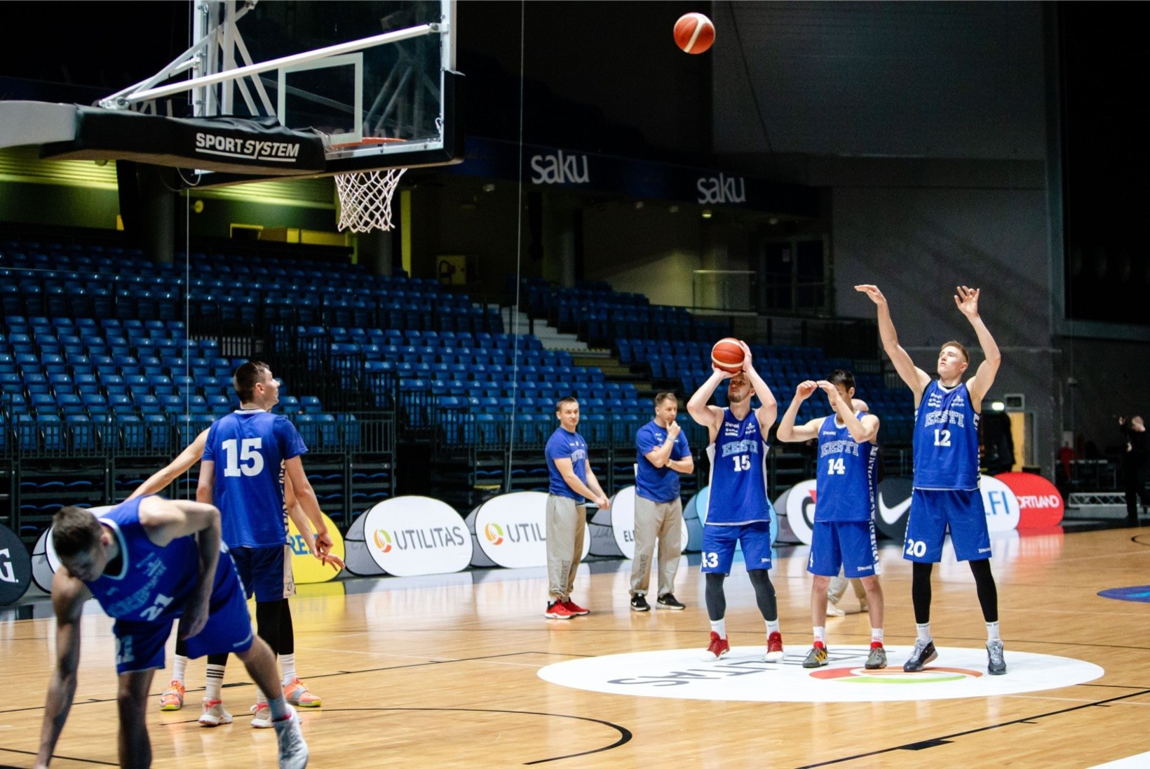 GALERII | Eesti korvpallikoondis valmistub EM-valikmängudeks, sõelale on jäänud veel 14 mängijat