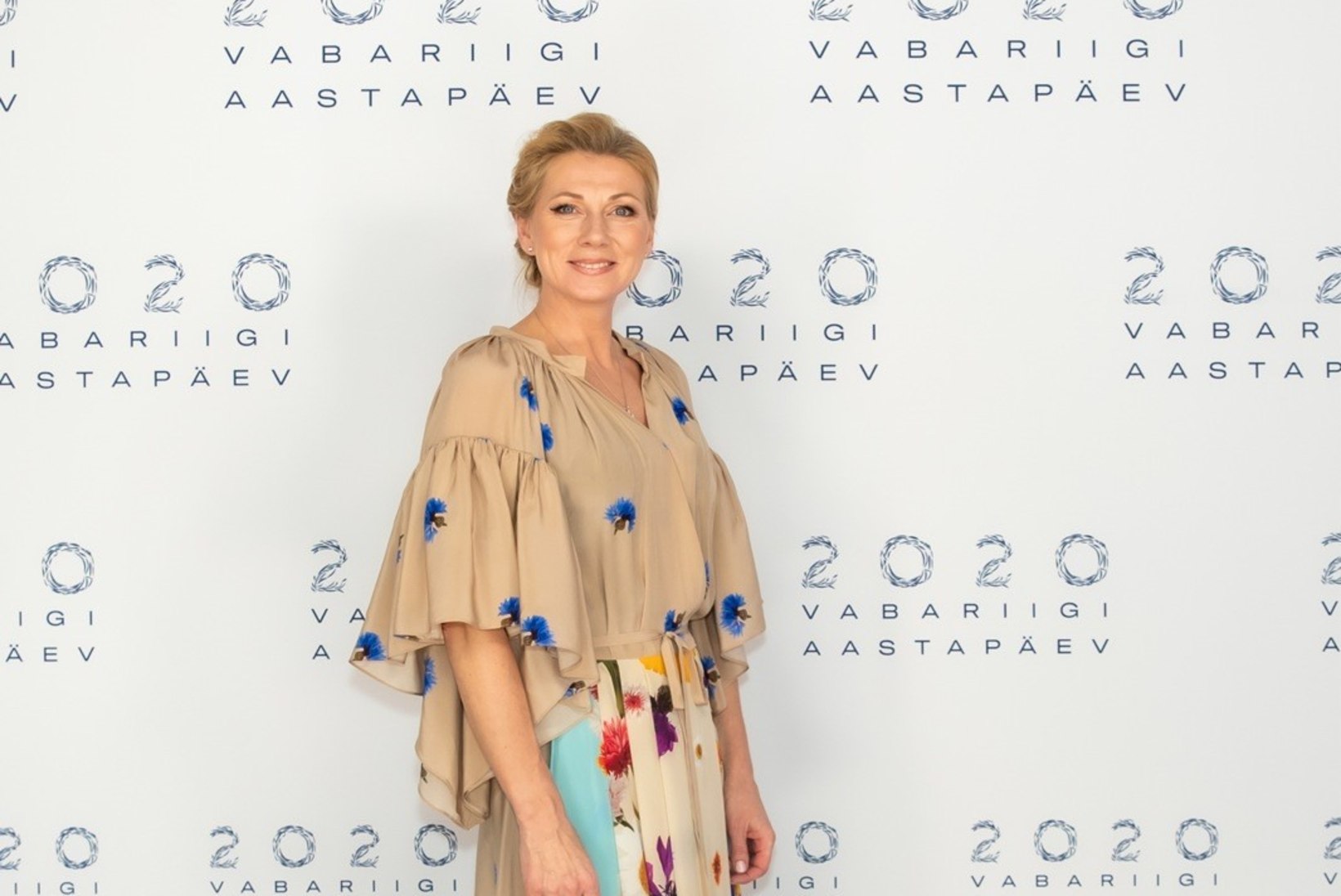 Kristina Šmigun-Vähi kandis presidendi vastuvõtul erilist kleiti 