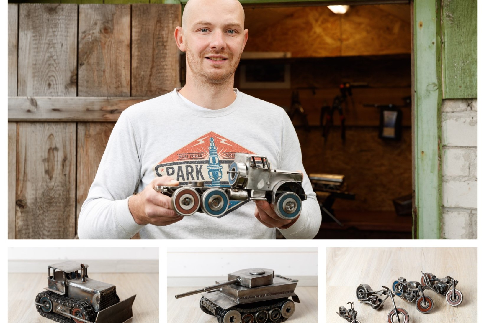 Muhe hobi! Harjumaa mees valmistab vanadest autojuppidest miniatuurseid sõidukeid