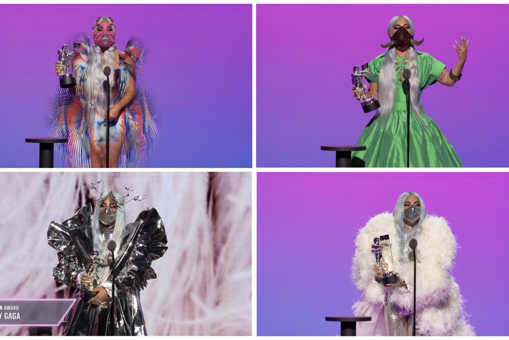 VIDEO | Pöörastes maskides Lady Gaga tegi MTV galal puhta töö